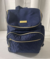 LITTLE ME Navy/Gold Tote Diaper Bag‎ Backpack 6 Pocket Photo 0
