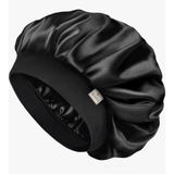 Yanibest Butter-Satin Bonnet Black Silk Sleep Cap Hair Care Frizz Control NEW Photo 0