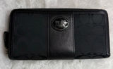 COACH y2k Black Canvas Leatherware Legacy Signature Wallet Photo 0
