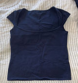 Brandy Melville Dark Blue Short Sleeve Top Photo 0