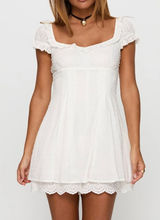 Princess Polly Want Your Love Babydoll White Lace Playsuit NWT Size 2 Photo 0