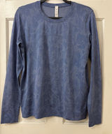Lululemon Swiftly‎ Tech Long Sleeve Hip Length 8 Blue Camo Athletic Photo 0