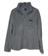 Patagonia Women's‎ Sweater Los Gastos 1/4 Zip Fleece Pullover Heather Gray Small Photo 0