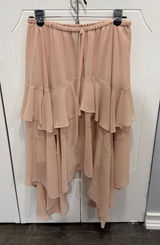 NWT BCBG MaxAzria Bare Pink Ruffle Skirt Photo 0