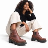 Dr. Martens Rometty II Leather Brown Platform Chelsea Punk Chic Grunge Womens 8 Photo 0