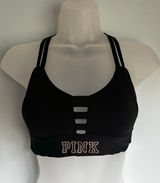 PINK Victoria's Secret Ultimate Sports Bra Bralette Black Strappy XS Photo 0