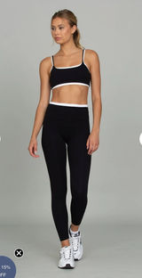 Gold Hinge Black Double Layer StrydeForm Leggings Set Photo 0