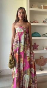 Strapless floral sundress Multiple Size XS Photo 0