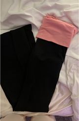 Pink Victoria's Secret Flared Leggings Photo 0
