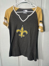 NFL Women’s Short Sleeve New Orleans Saints Tshirt Size Size Large EUC Photo 0