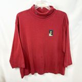 VTG Disney Store Winnie the Pooh‎ XXL Top Christmas Holiday Red Turtleneck 1665 Photo 0