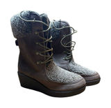 EDDIE BAUER Brown snow Boots Size 9M Women’s winter Hiking Outdoor Modern Photo 0