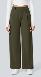 NEW Halara Flex Day Stretch High Waisted Pocket Straight Leg Suit Work Pants‎ XL Photo 0