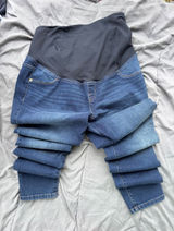 Isabel Maternity by Ingrid & Isabel Skinny Jeans Dark Wash Full Belly Panel S Photo 0
