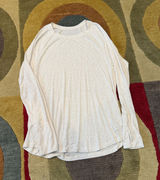 Offline by Aerie Oatmeal Ribbed Stretchy Soft Long Sleeve Tee Shirt Top Medium Photo 0
