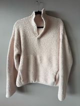 Skims Women’s Powder Pink Teddy Bouclé Sherpa High Neck Fleece Size S/M Photo 0