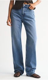 Abercrombie & Fitch The 90s Relaxed Jean High Rise Size 26R in Distressed Medium Photo 0