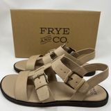 NWT FRYE AND CO Dublyn Sandals‎ Women 7.5 Taupe Gladiator Buckle FO10211 NIB New Photo 0