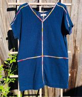 Madewell Isadora Embroidery Easy Dress M Blue Photo 0