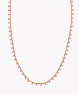 Kendra Scott Kelsey Gold Strand Necklace in Pink Enamel Photo 0