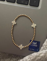 ENewton White Cross Bracelet Photo 0