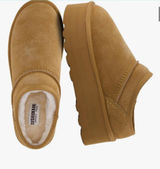 Cushionaire Cozy Mule Chocolate Huggy Platform Mule Photo 0