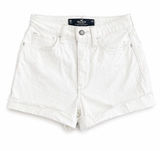 Hollister Women’s Ultra High Rise Mom Shorts White Cuffed W‎ 23 00 Photo 0