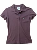 Lacoste Women’s Brown Short Sleeve Polo Shirt Photo 0