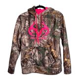 Realtree‎ Camo Hoodie Pink Logo Antler Pullover Women's Small Photo 0