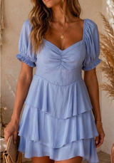 Altar'd State Draped Mini Dress in the color "Forever Blue"- XL Photo 0