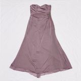 Vintage Jim Hjelm Occasions Style 5128 Mauve Chiffon Rhinestone Formal Gown Photo 0