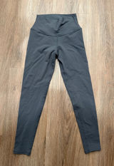 Alo Yoga High-Waist Airbrush Leggings Womens XS Anthracite Gray Activewear 4009 Photo 0