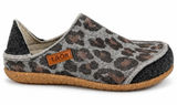Taos 41 10.5 Convertawool Leopard Clogs Wool Slip On Comfort Shoes Collapsible Photo 0