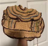 Maeve Anthropologie Raffia‎ Ruffle Clutch Crossbody Purse Resort Beach Vacation Photo 0