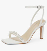 Wedding Heels White Size 7 Photo 0