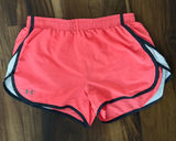 Under Armour Women's Bright Coral Athletic Shorts Photo 0