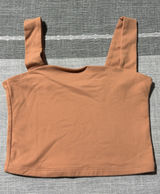 Abercrombie & Fitch‎ Soft A&F Collection Tan Brown Square Neck Crop Tank Top XS Photo 0