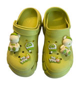 Source Unknown Women Nurse Slippers Eva Chunky Sole in Lime Green sz. 9-10 Photo 0