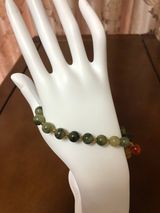 Handmade natural agate bead bracelet Photo 0