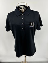 Nike Golf Dri-FIT NWT Mobil 1 Logo Polo Shirt Women's Medium Black new with tags Photo 0