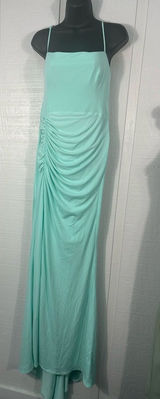 Katie May Los Angeles Mint Green Maxi Spaghetti Strap Dress Size Medium EUC Photo 0