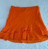 Orange ruffled skirt Size XS Photo 0