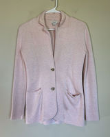J.Crew Factory Knit Sweater Blazer Womens Sz XXS Light Pink‎ Cotton Career G9309 Photo 0
