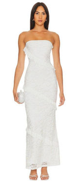 MORE TO COME Xandra Maxi Dress in Ivory XSmall New Womens Long Gown Photo 0