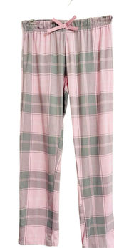 Delia’s Y2K Pajama Bottoms Sz S Pink Gray Plaid Super Soft Lounge Pants 2000s Photo 0