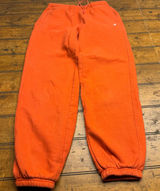 Champion Reverse‎ Weave Sweatpants Orange Fleece Joggers XS Mens Womens Photo 0