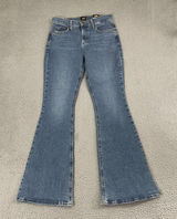 Lee Elevated Retro‎ Flare Jeans Women 8 Medium Wash Mid Rise Denim New Photo 0