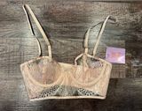 NWT Savage x Fenty Lace and Vinyl Bra Photo 0
