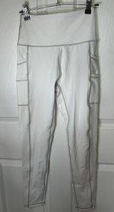 Aerie Offline Goals White 7/8 Leggings High Rise Pockets Size‎ Medium Photo 0