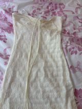 Ediked Cream Halter Dress Photo 0